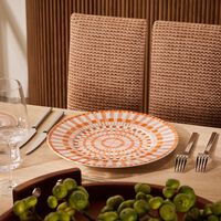 bernardaud terra rosa charger plate round orange 29cm