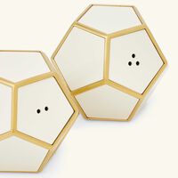 l objet pentagon spice jewels salt and pepper shakers white set of 2