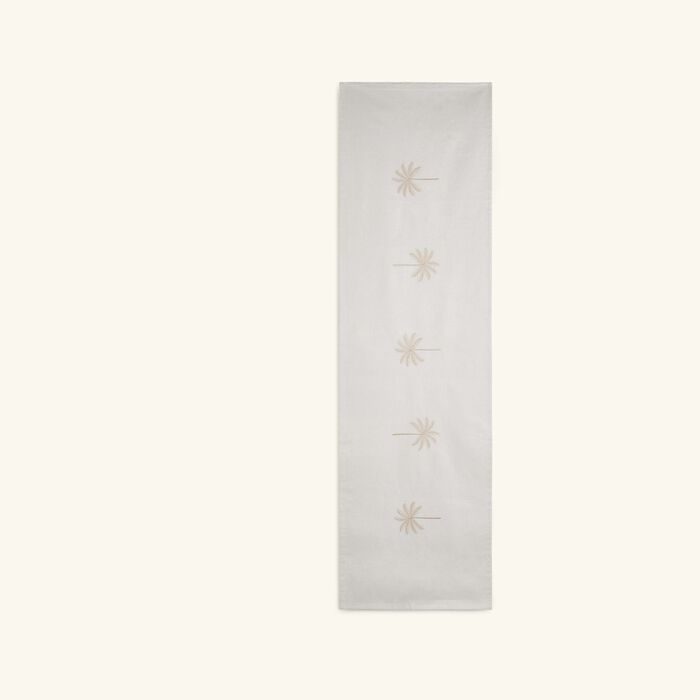 catherine denoual palm tree runner beige