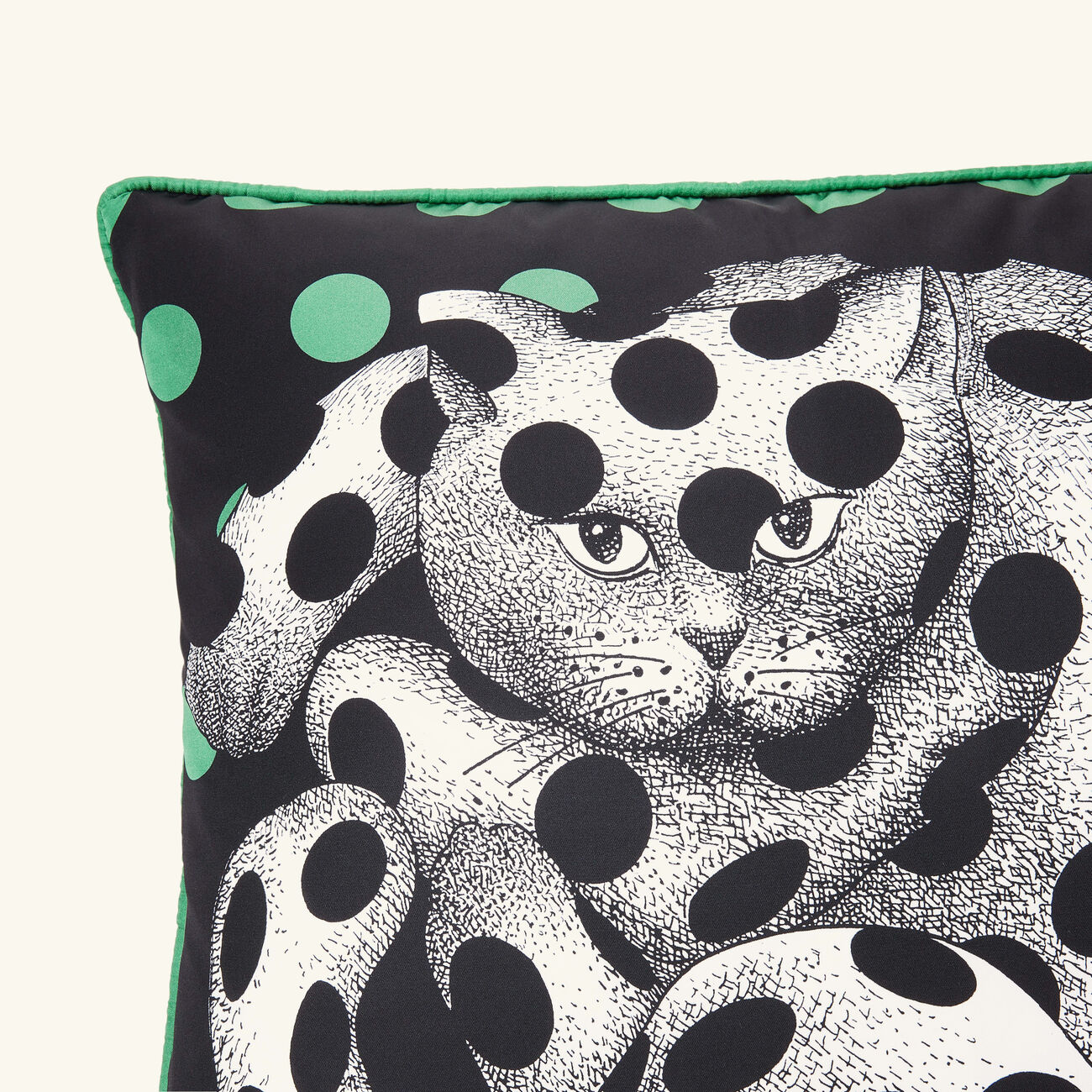 fornasetti high fidelity silk pillow