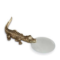 Crocodile Gold Magnifying Glass, small