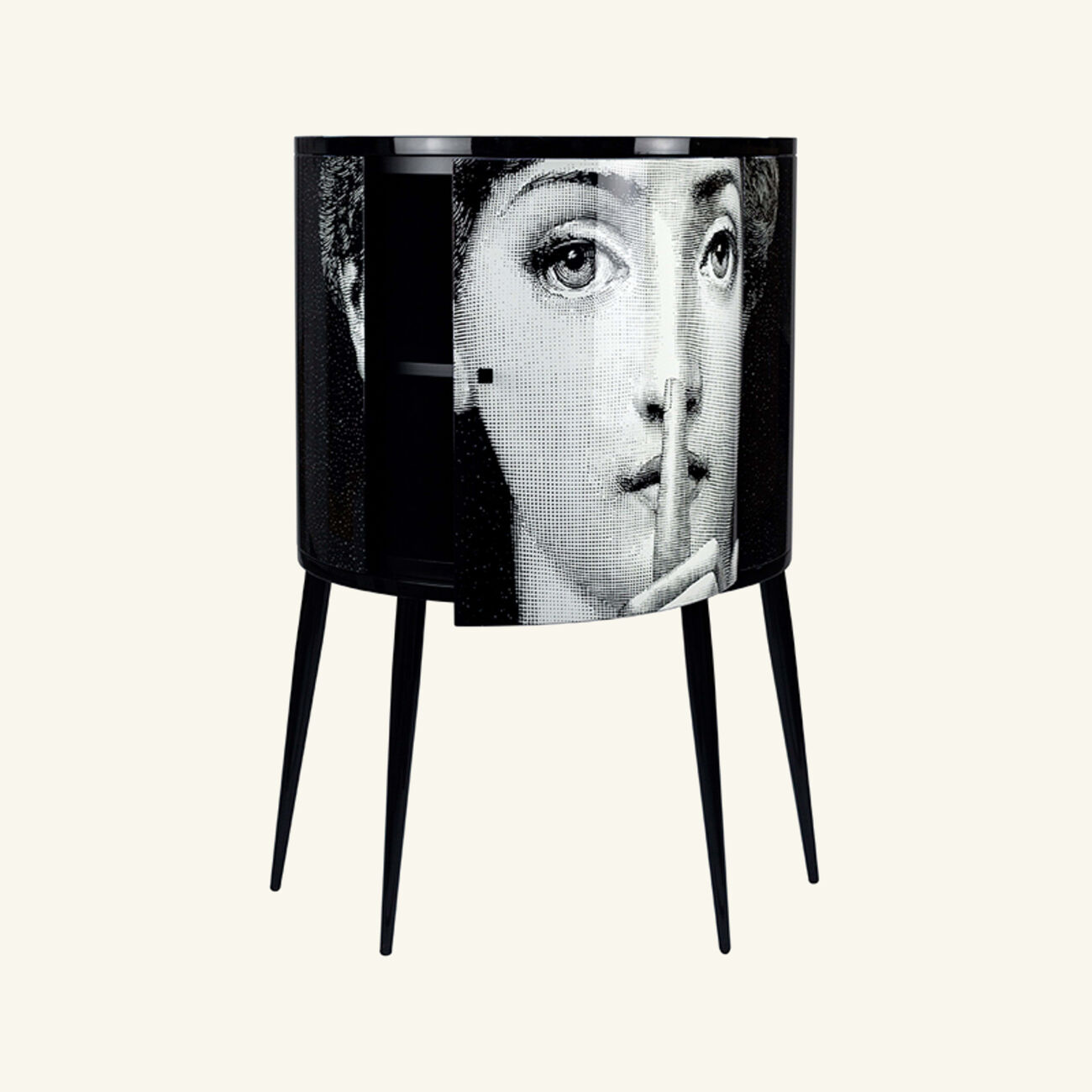fornasetti silenzio consolle grey