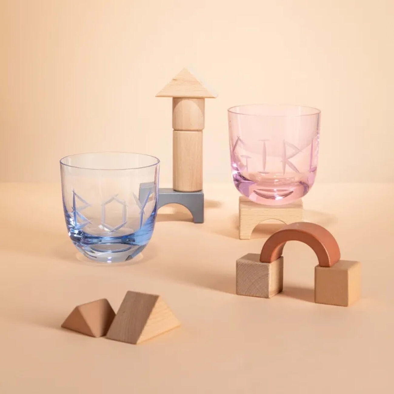 ruckl abc boy drinking glass blue