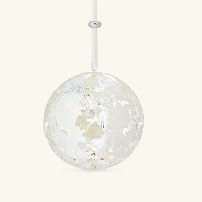 christofle bouquet givr  2025 christmas ornament silver plated