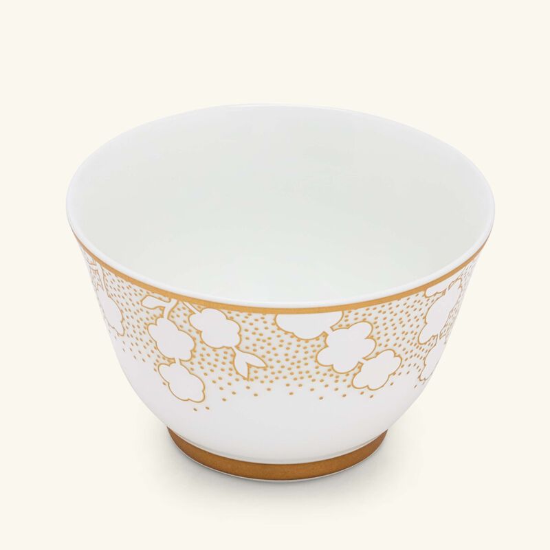 bernardaud reves serving bowl gold