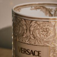 versace barocco beige vase round small