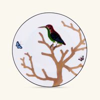 bernardaud aux oiseaux bread butter plate round gold 14cm