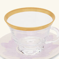 villari peacock lilac   gold cappuccino cup   saucer