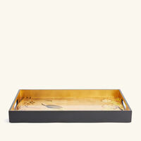 les ottomans lacquered tray rectangular large gold