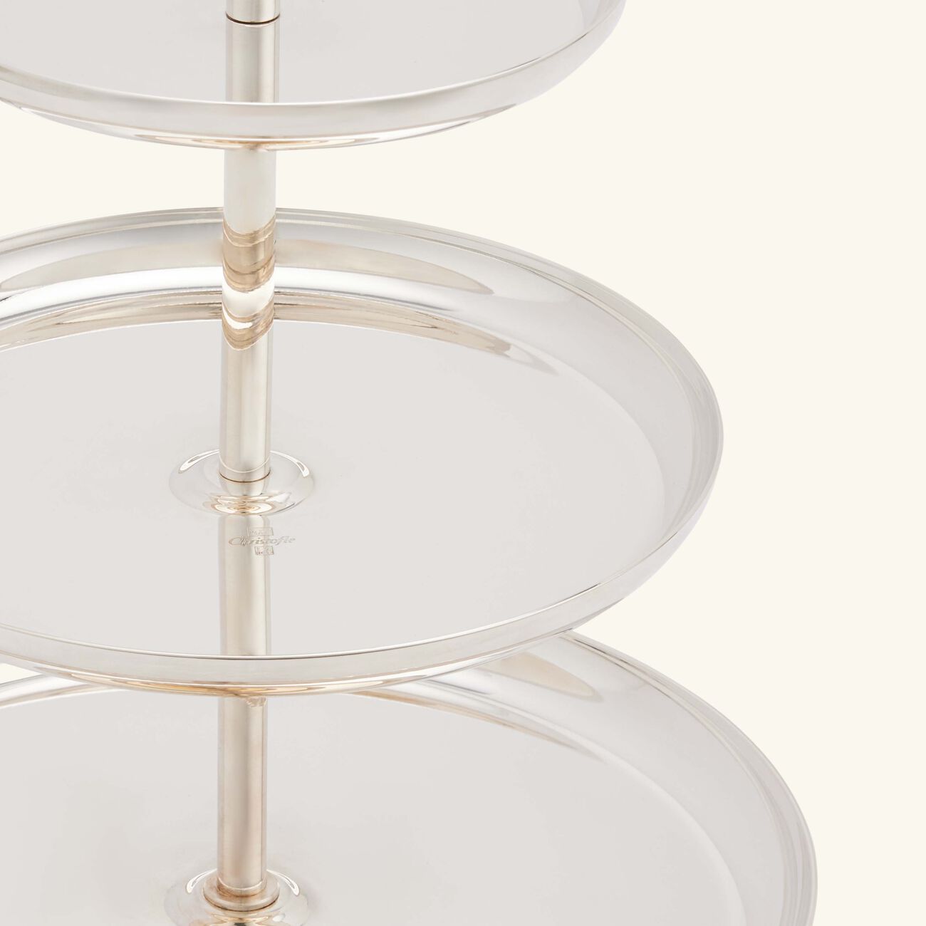 christofle vertigo cake stand silver plated