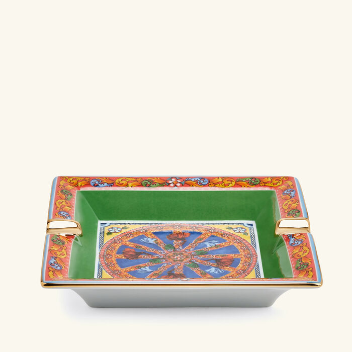 dolce gabbana casa ashtray square small pattern