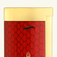st dupont slim 7 snake lighter red