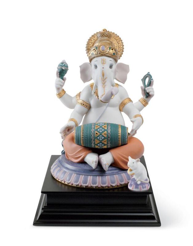 Mridangam Ganesha Figurine, large
