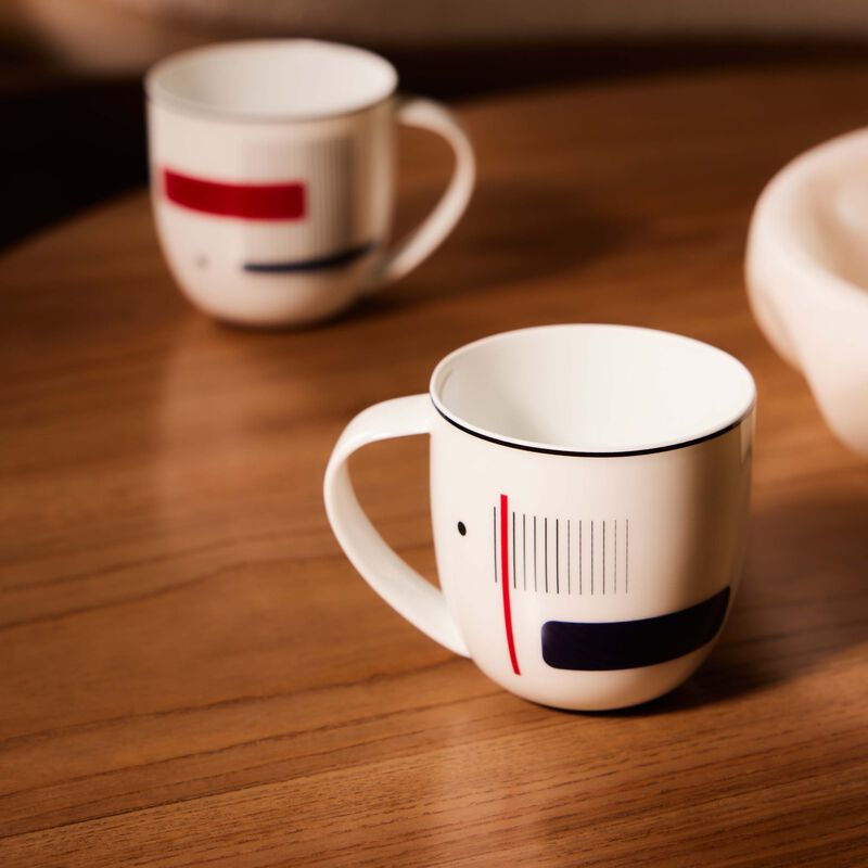 Oscar Mug Red Set Of 2 bernardaud oscar mug red set of 2