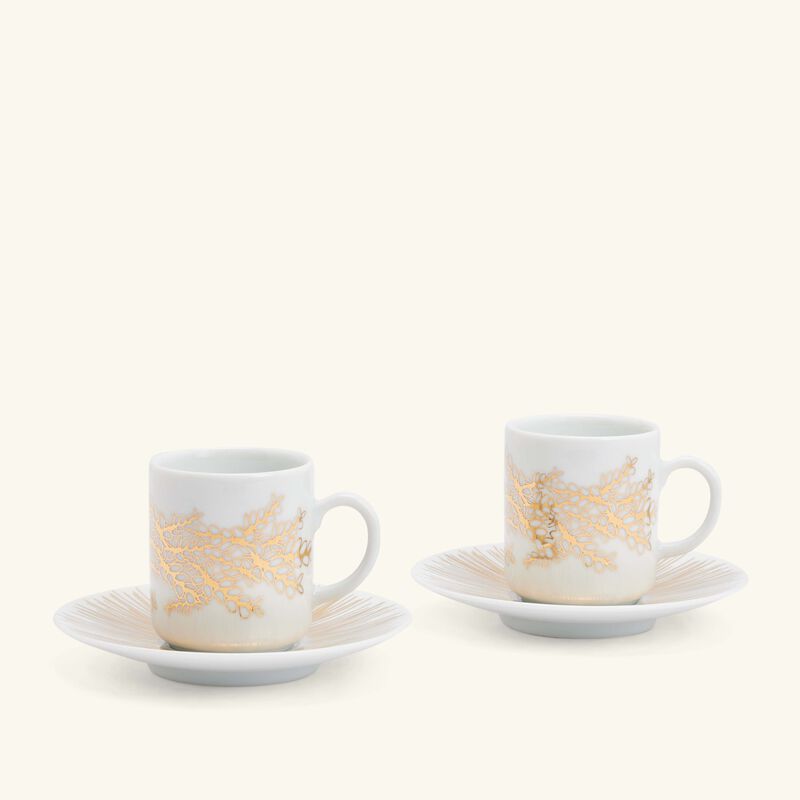 silsal tamrah by razan alazzouni tara coffee cup   saucer gold set of 2