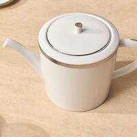 Maille Platine Coffee & Tea Pot White bernardaud maille platine coffee tea pot white