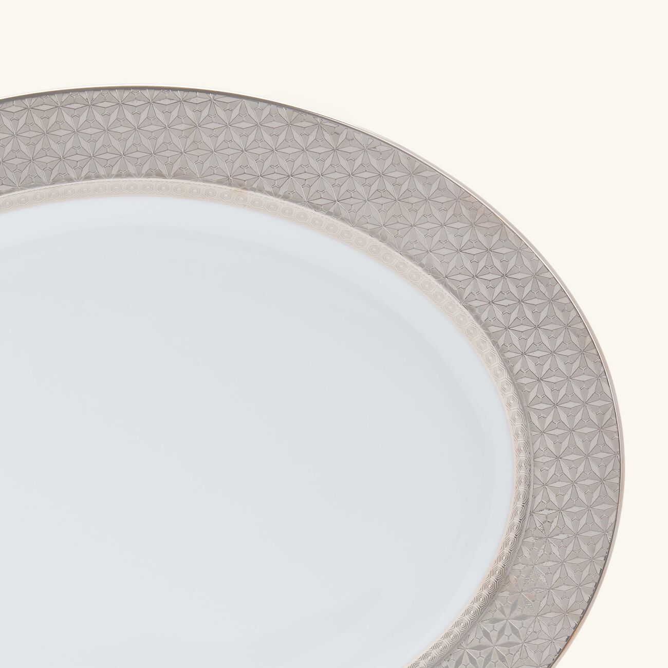 bernardaud divine serving platter oval grey 38cm