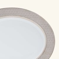bernardaud divine serving platter oval grey 38cm