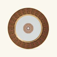 bernardaud eventail dinner plate round gold 21cm