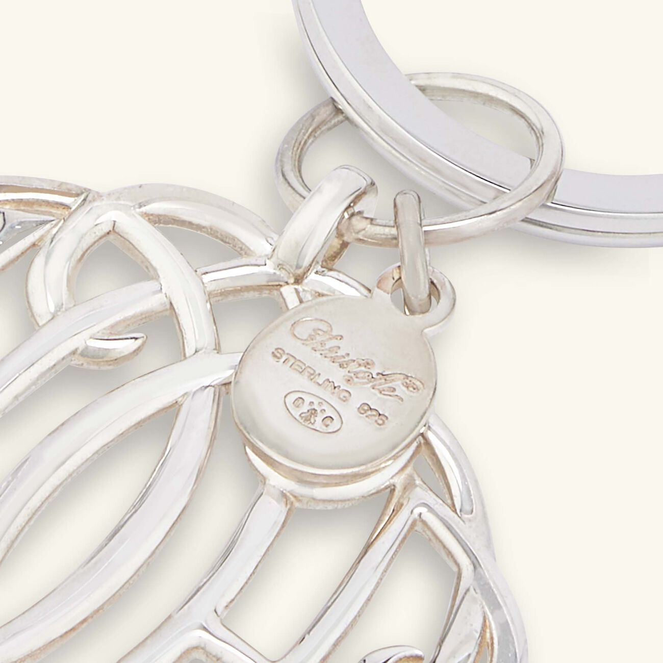 christofle mavelot ho key chain sterling silver