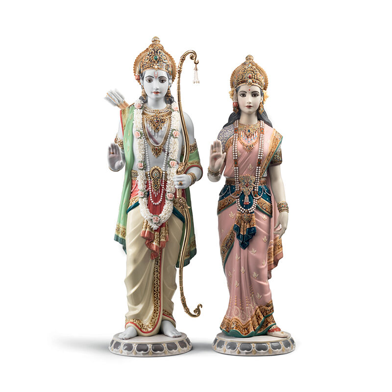 Rama And Sita Sculpture, large