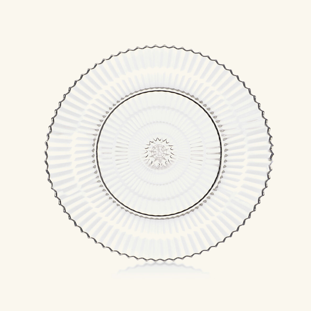 baccarat mille nuits plate round clear 12cm