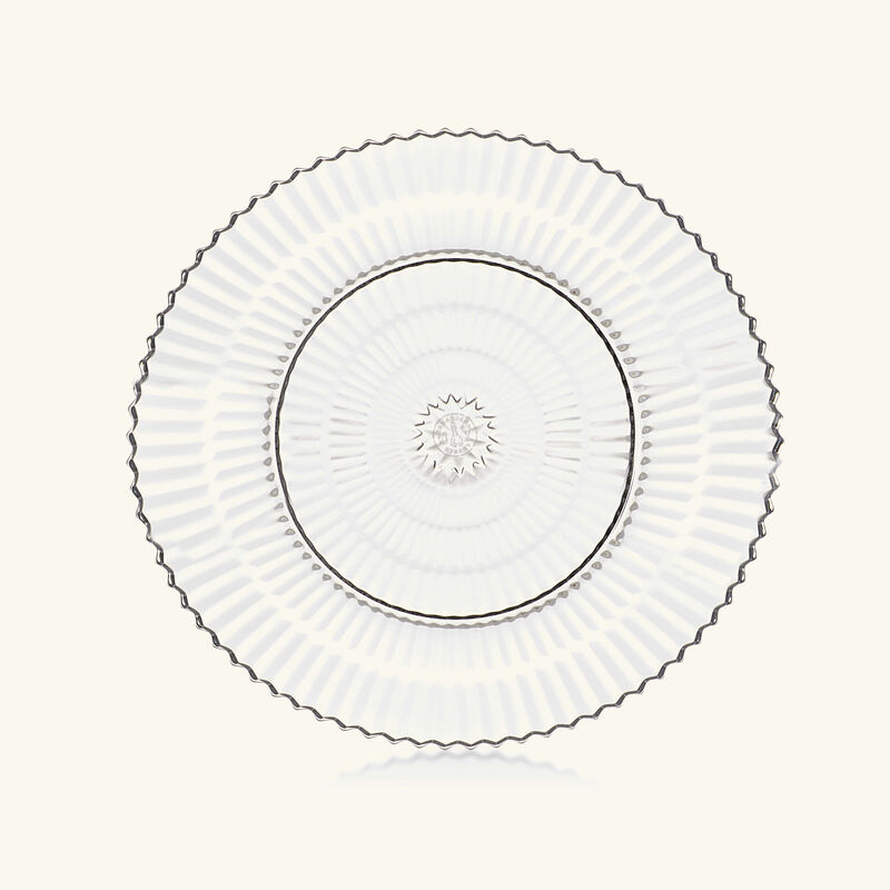 baccarat mille nuits plate round clear 12cm
