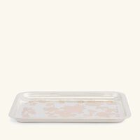 كريستوفل صينية جاردان ديدن مستطيلة صغيرة مطلية بالفضة مع ذهبي