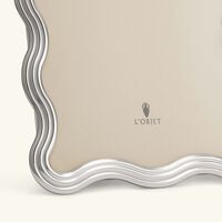 l objet ripple frame 20x25 cm platinum