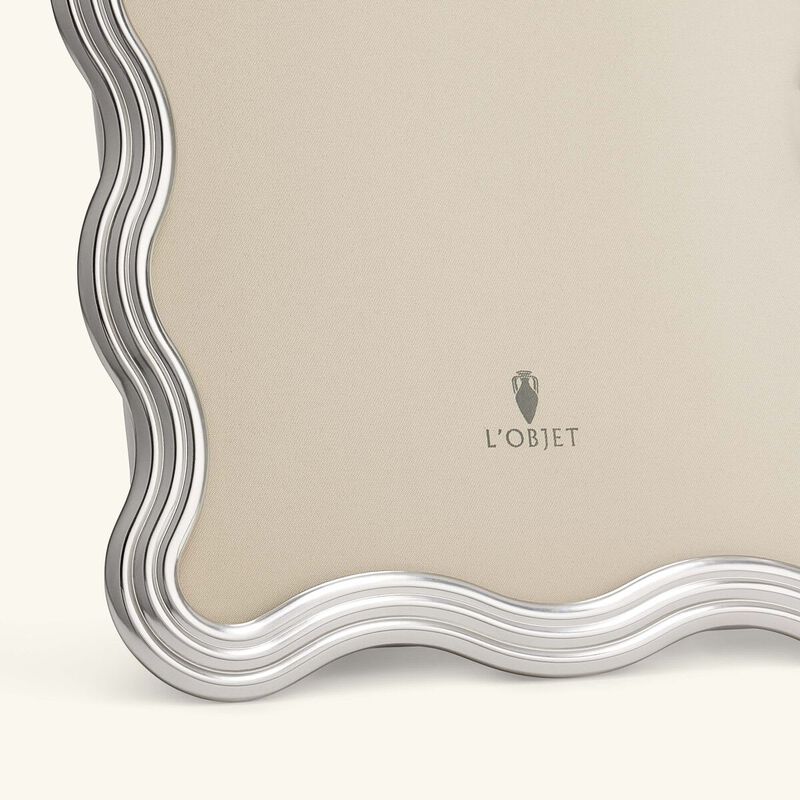 l objet ripple frame 20x25 cm platinum