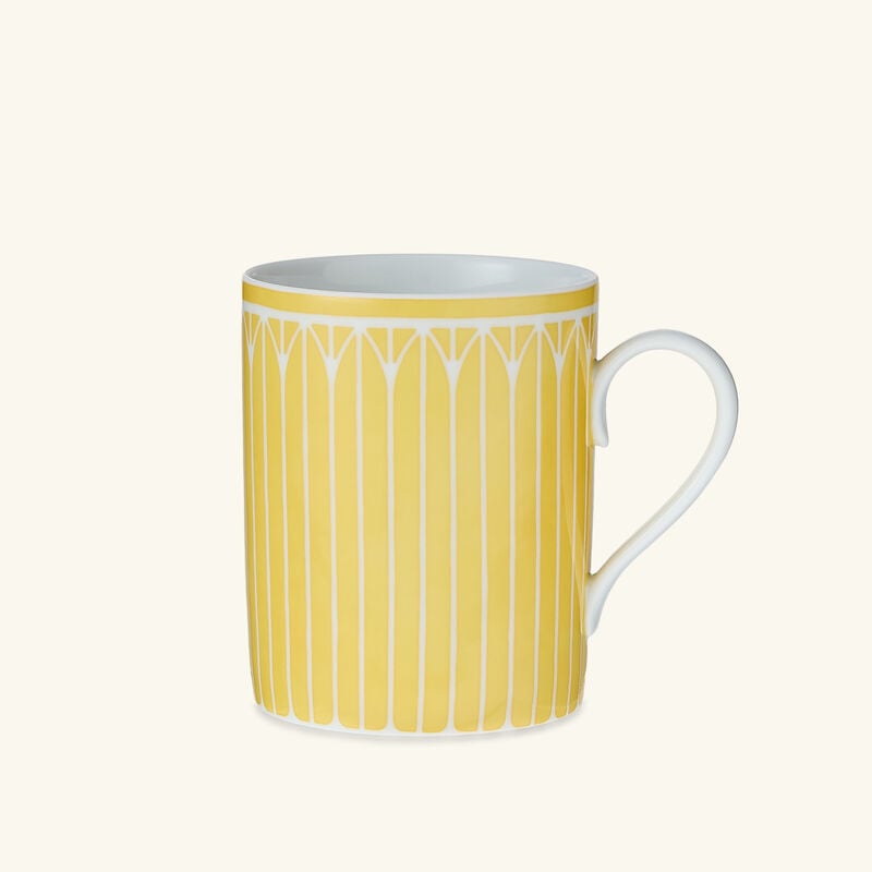christofle malmaison riviera mug yellow