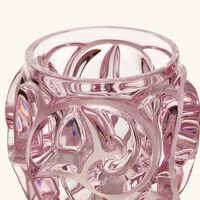 lalique tourbillons vase mini pink