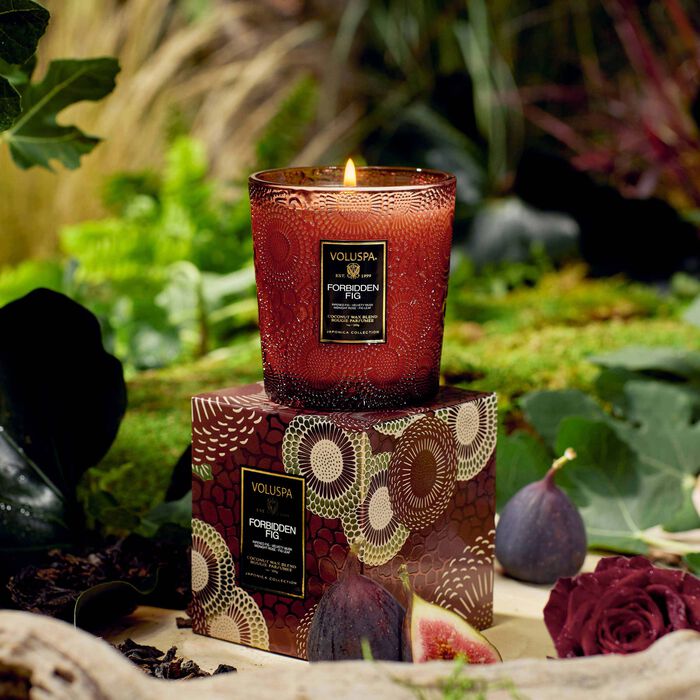 voluspa forbidden fig candle