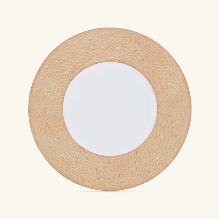 bernardaud ecume bread   butter plate round gold 16cm