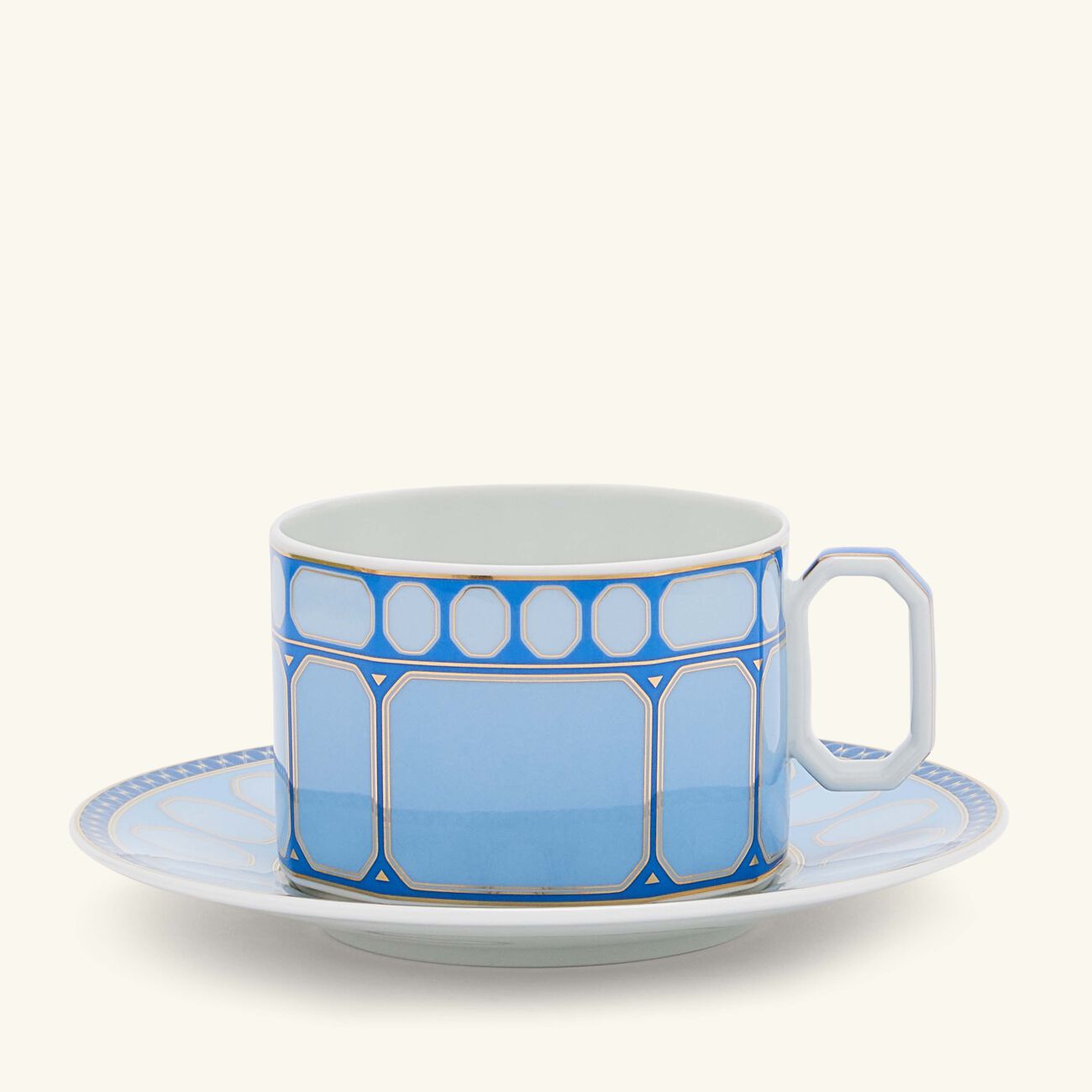 rosenthal signum azure tea cup saucer blue