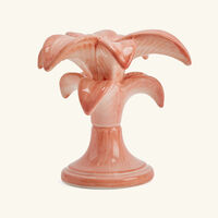 les ottomans palm trees candle holder small pink