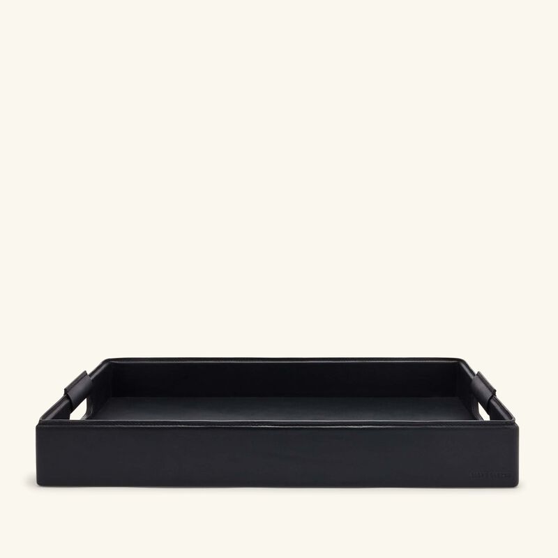 Wyatt Serving Tray Rectangular Large Black ralph lauren home wyatt serving tray rectangular large black