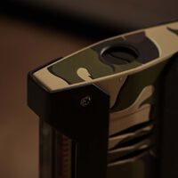 st dupont defi extreme lighter camo khaki