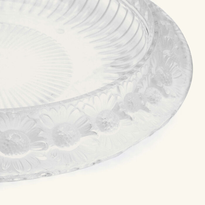 lalique marguerites serving bowl clear 36cm