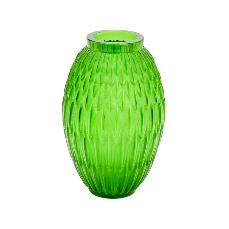 Small Plumes Vase Amazon Green, large