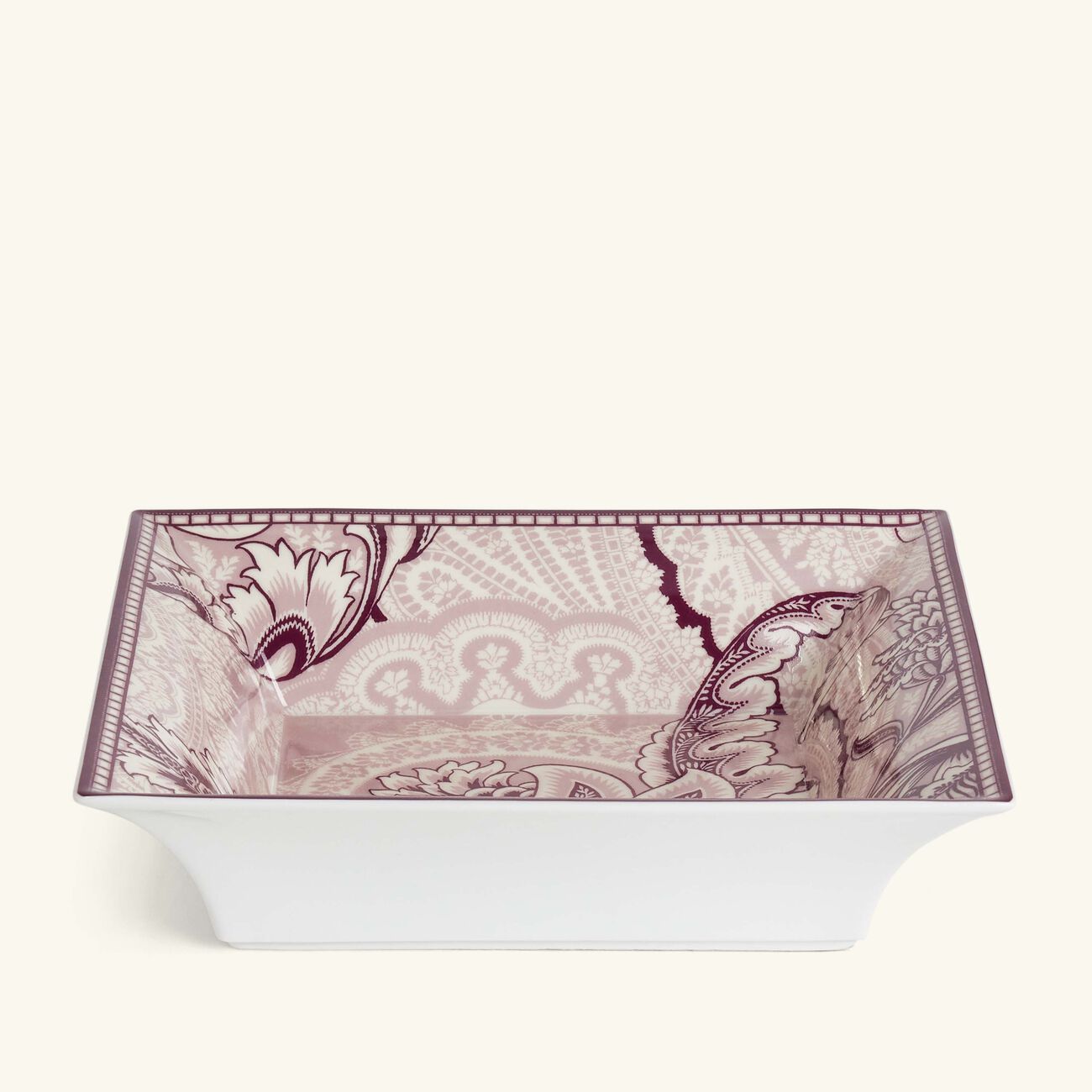 etro bloom trinket tray square medium pink
