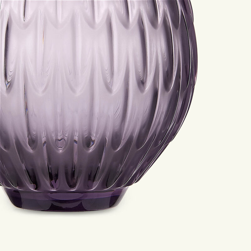 lalique vesper plumes vase small purple