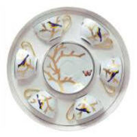 Aux Oiseaux Set Of Six Tea Cups With Saucers, small