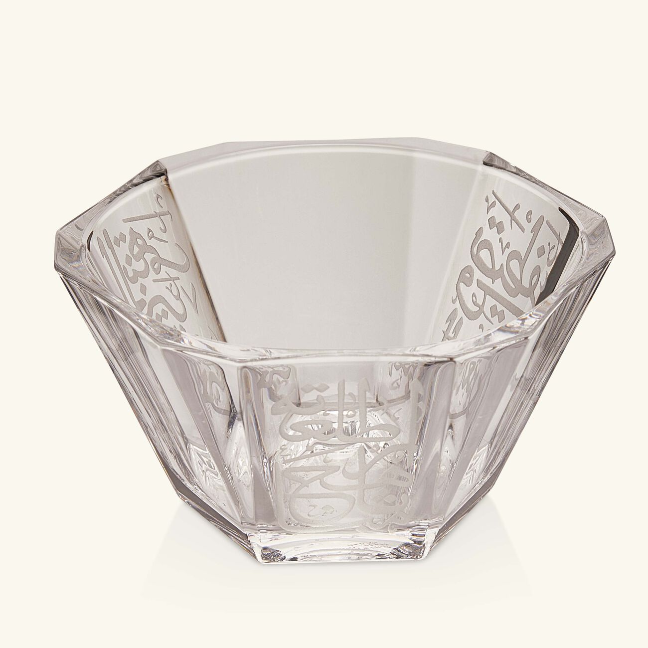 dimlaj thuluth serving bowl clear 10cm set of 6