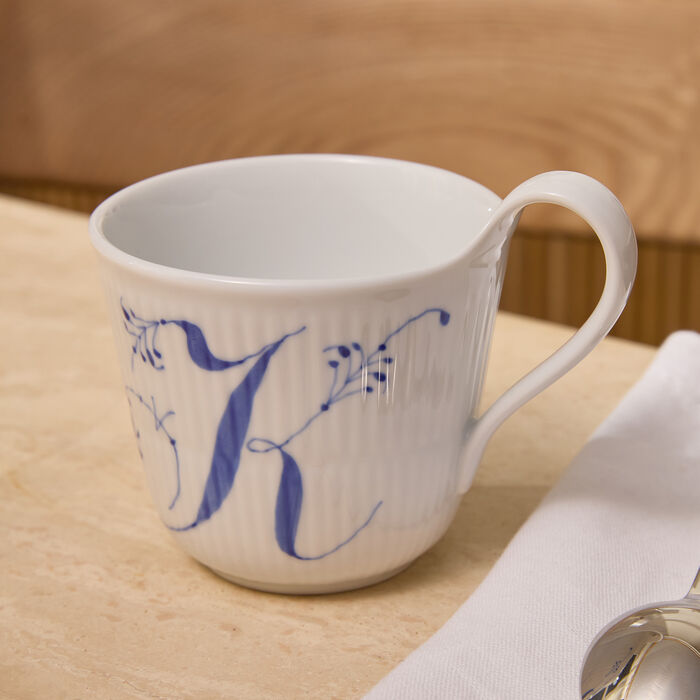 royal copenhagen alphabet collection k mug