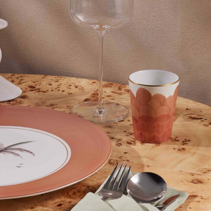 marie daage cercle d cailles drinking glass orange