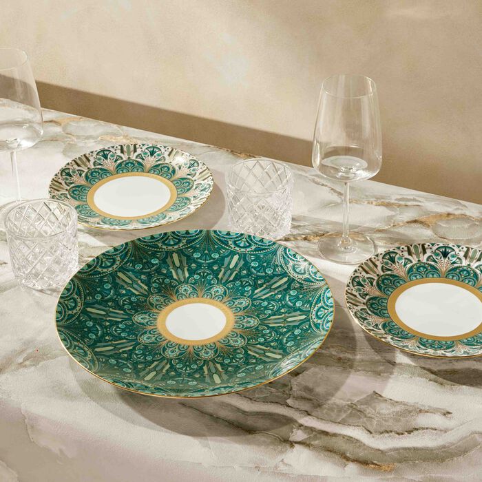 haviland r ves du nil underplate round green 32cm