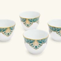 haviland r ves du nil arabic coffee cup green set of 6