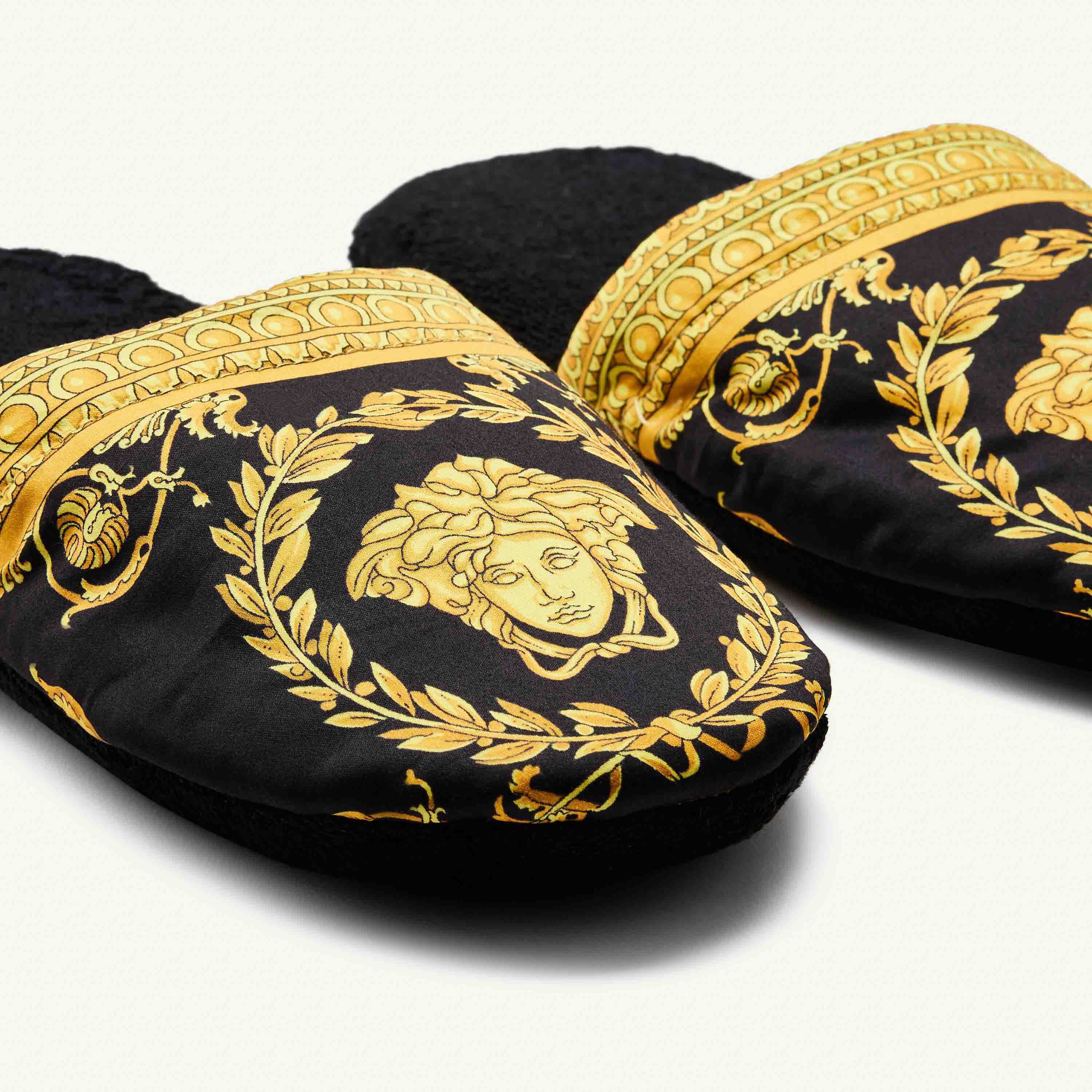 Versace outlet slippers black