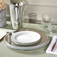 christofle guilloch charger plate round silver 29cm